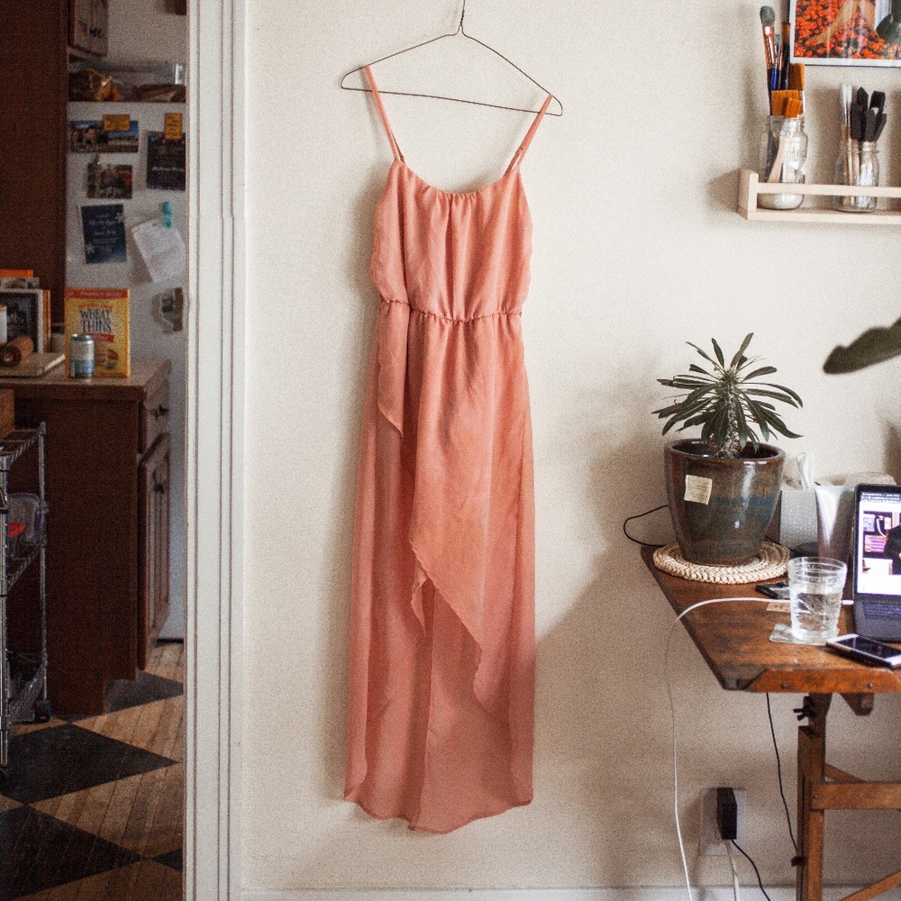 5 for $25 SALE! Poetry Blush High Low Dress - Picture 1 of 4